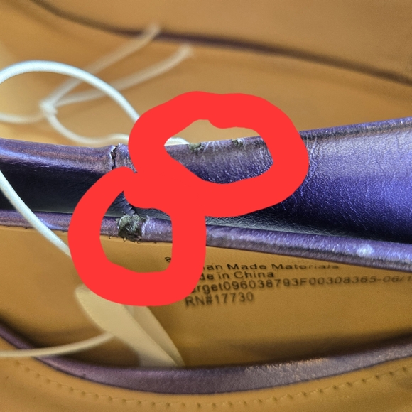 New Metalic Purple Heels size 8.5 A New Day Faux Leather - Picture 10 of 10